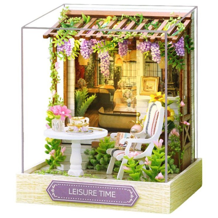 Book Nook - Kit DIY a construire Maquette 3D Serre Livre - Leisure Time Creanook - 11 x 9 x 11 cm Book Nook - Kit DIY a construire Maquette 3D Serre Livre - Leisure Time Creanook - 11 x 9 x 11 cm