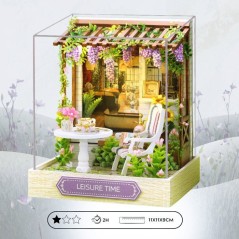 Book Nook - Kit DIY a construire Maquette 3D Serre Livre - Leisure Tim