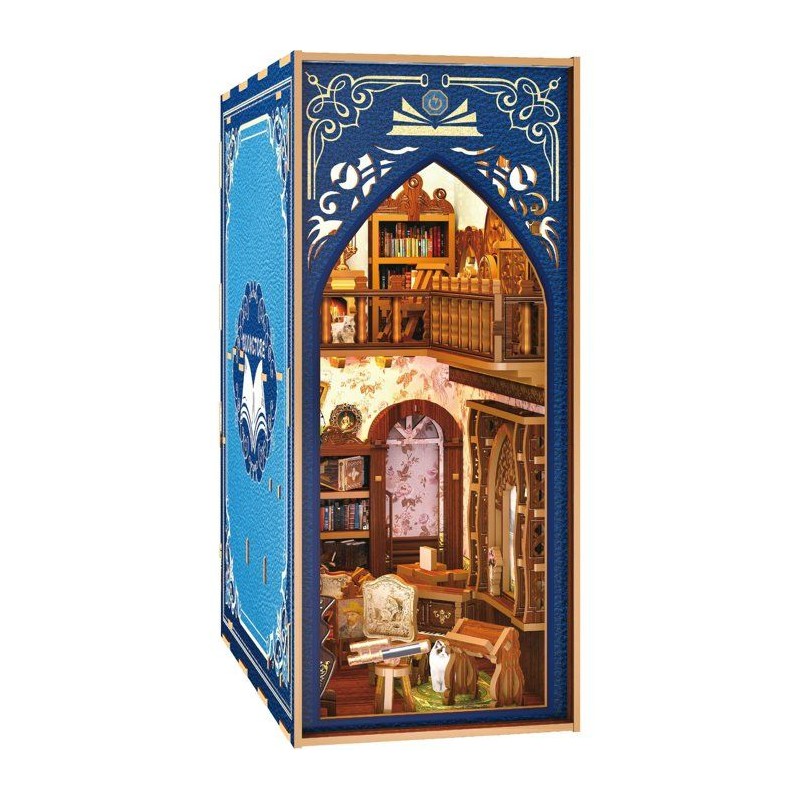 Book Nook - Kit DIY a construire Maquette 3D Serre Livre - Vieille lib