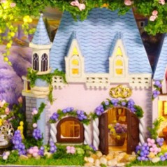 Book Nook - Kit DIY a construire Maquette 3D Serre Livre - Lavande Box