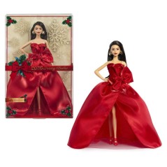 Poupée - BARBIE - Joyeuses Fetes Brune JJX68 - Édition spéciale - T