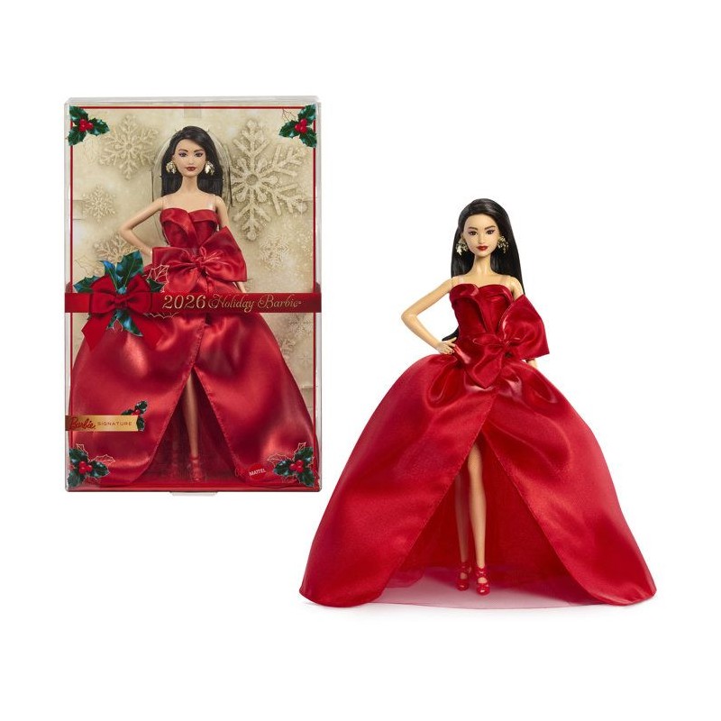 Poupée - BARBIE - Joyeuses Fetes Brune JJX68 - Édition spéciale - T