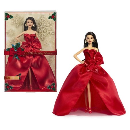 Poupée - BARBIE - Joyeuses Fetes Brune JJX68 - Édition spéciale - T