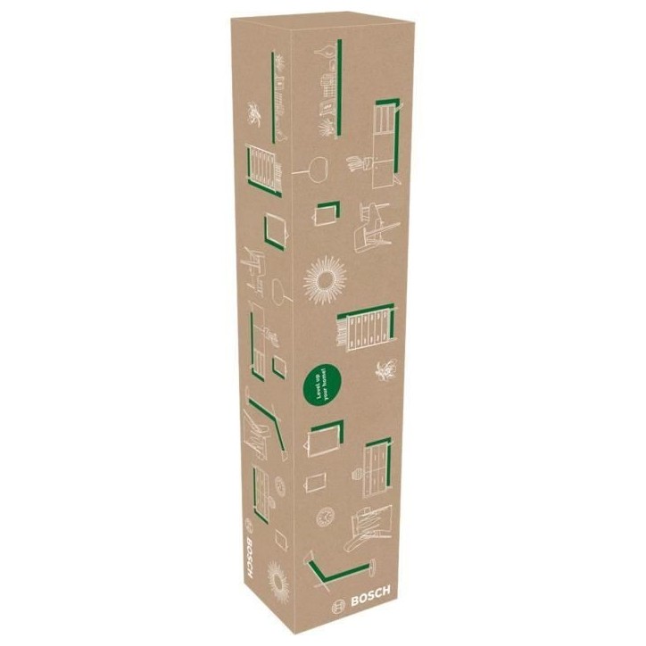 Laser ligne en croix Bosch - Quigo + (Portée 7 m, livré avec piles, trépied 1,1m et coffret)