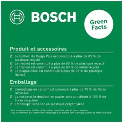 Laser ligne en croix Bosch - Quigo + (Portée 7 m, livré avec piles,