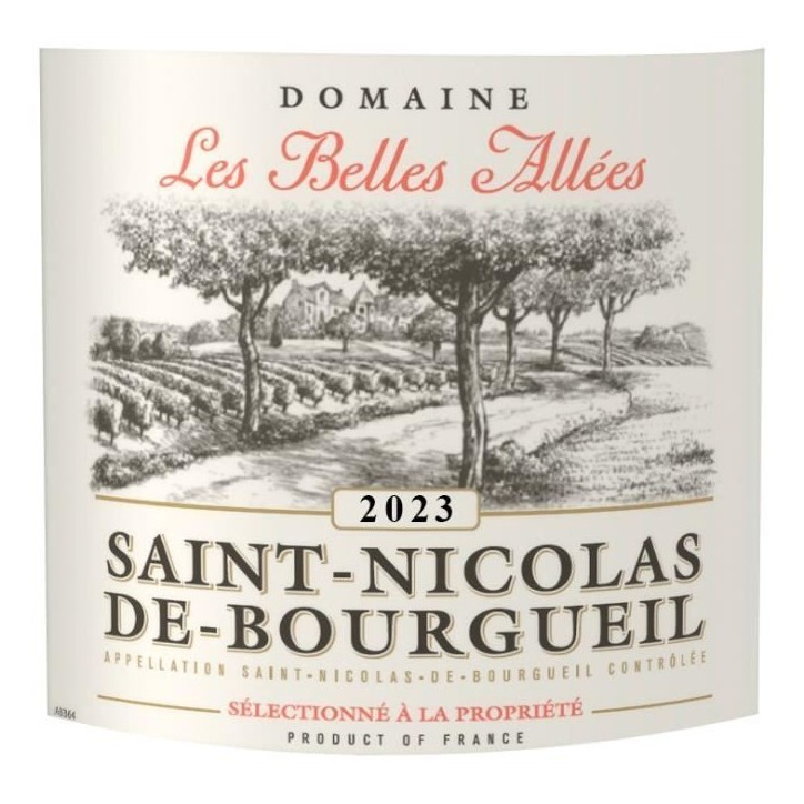 Domaine Les Belles Allées 2024 Saint-Nicolas-de-Bourgueil - Vin rouge de Loire