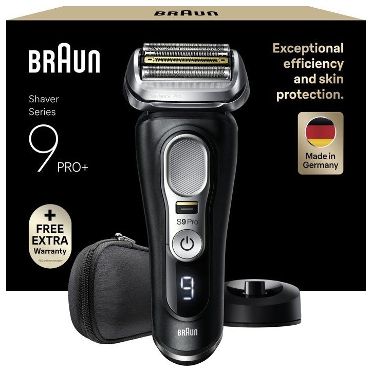 Rasoir électrique homme - BRAUN - Series 9 Pro 9410s - Tondeuse ProLift - Technologie Sonic - Étanche 100 %