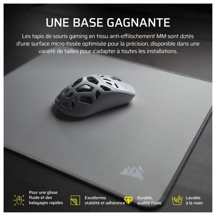 Tapis de souris Gamer - Corsair - MM - 3XL - Gris Tapis de souris Gamer - Corsair - MM - 3XL - Gris