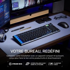 Clavier Gamer - Optique-mécanique OPX Bas Profil - Corsair - VANGUARD AIR 99 WIRELESS - 99% Sans Fil - RGB Noir