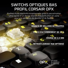 Clavier Gamer - Optique-mécanique OPX Bas Profil - Corsair - VANGUARD