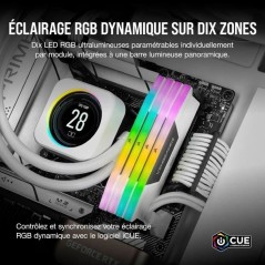 Mémoire RAM - CORSAIR - CMH32GX5M2E6000C36W - VENGEANCE RGB - DDR5 -