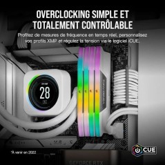Mémoire RAM - CORSAIR - CMH32GX5M2E6000C36W - VENGEANCE RGB - DDR5 -