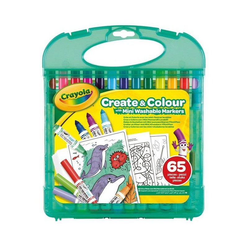Coffret créatif coloriage - CRAYOLA - Create & Color - 25 mini marque