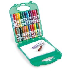 Coffret créatif coloriage - CRAYOLA - Create & Color - 25 mini marqueurs lavables - 40 feuilles