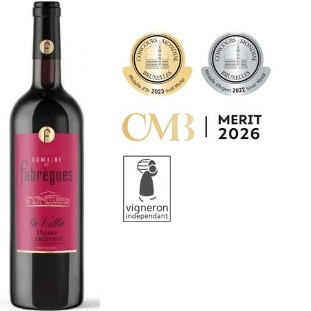 Domaine de Fabregues La Villa Pézenas 2022 Languedoc - Vin rouge de L