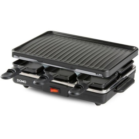 Raclette gril - DOMO - DO9312G - 6 personnes - Plaque gril amovible -