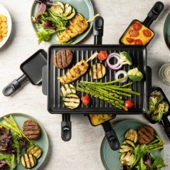 Raclette gril - DOMO - DO9312G - 6 personnes - Plaque gril amovible -