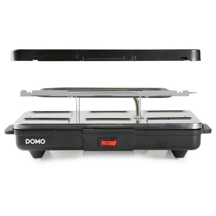Raclette gril - DOMO - DO9312G - 6 personnes - Plaque gril amovible - 6 poelons inclus - 800 W Raclette gril - DOMO - DO9312G - 6 personnes - Plaque gril amovible - 6 poelons inclus - 800 W