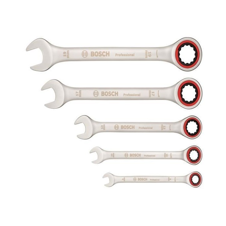 Bosch Professional - Set de 5 clés mixtes a cliquet Bosch Professional - Set de 5 clés mixtes a cliquet