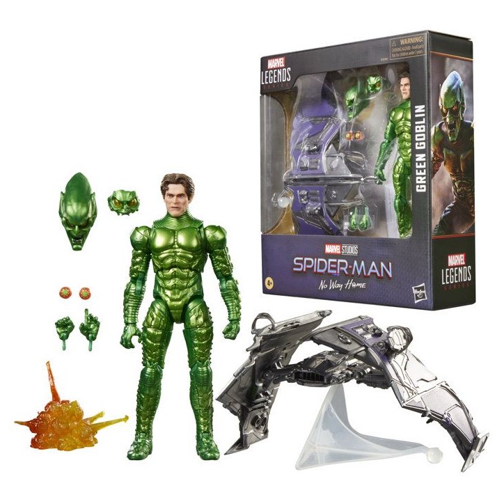 Figurine Bouffon Vert de collection de 15 cm, Mavel Legends Series, Inspirée du film Spider-Man: No Way Home, des 14 ans Figurine Bouffon Vert de collection de 15 cm, Mavel Legends Series, Inspirée du film Spider-Man: No Way Home, des 14 ans