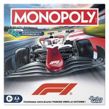 Monopoly Formula 1, jeu de société de plateau, 2 a 4 joueurs, jeux p