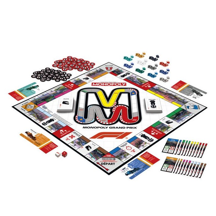 Monopoly Formula 1, jeu de société de plateau, 2 a 4 joueurs, jeux pour enfants et fans de Pokémon, env. 45 minutes, des 8 an Monopoly Formula 1, jeu de société de plateau, 2 a 4 joueurs, jeux pour enfants et fans de Pokémon, env. 45 minutes, des 8 an