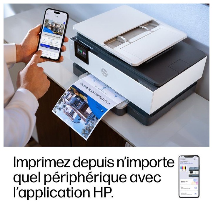 Imprimante tout-en-un HP OfficeJet Pro 8125 - Jet d'encre couleur - Recto verso automatique Imprimante tout-en-un HP OfficeJet Pro 8125 - Jet d'encre couleur - Recto verso automatique