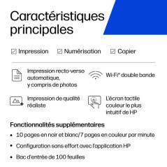 Imprimante tout-en-un HP Envy 6122 Jet d'encre couleur - Copie Scan - Recto verso automatique