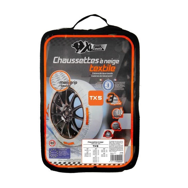 XL PERFORM TOOLS Chaussettes a Neige, Chaînes textiles TX5 XL PERFORM TOOLS Chaussettes a Neige, Chaînes textiles TX5