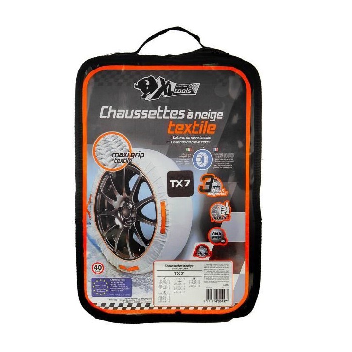 XL PERFORM TOOLS Chaussettes a Neige, Chaînes textiles TX7 XL PERFORM TOOLS Chaussettes a Neige, Chaînes textiles TX7