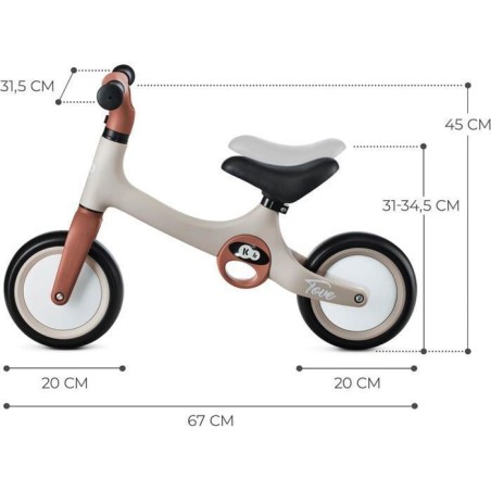 Draisienne bébé - KINDERKRAFT - TOVE - Roues EVA - Jusqu'a 25 kg - Légere