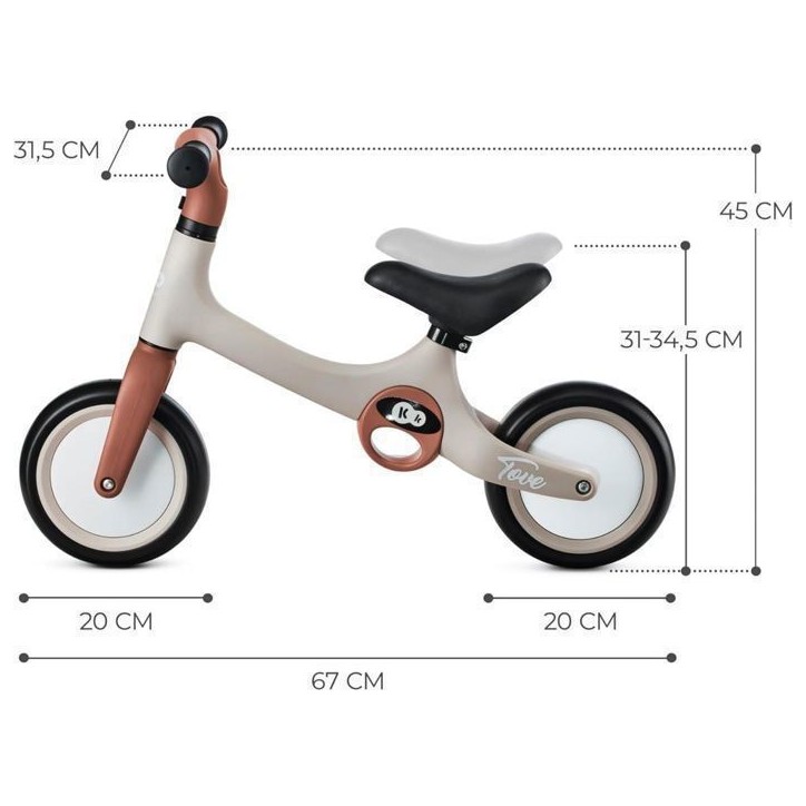 Draisienne bébé - KINDERKRAFT - TOVE - Roues EVA - Jusqu'a 25 kg - Légere