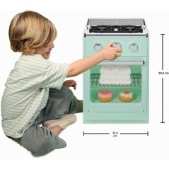 Little Tikes - Sweet Spaces - Four modulaire - Vert d'eau - Porte qui s'ouvre et boutons rotatifs - Accessoires cuisine - 3 ans