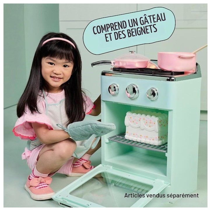 Little Tikes - Sweet Spaces - Four modulaire - Vert d'eau - Porte qui s'ouvre et boutons rotatifs - Accessoires cuisine - 3 ans Little Tikes - Sweet Spaces - Four modulaire - Vert d'eau - Porte qui s'ouvre et boutons rotatifs - Accessoires cuisine - 3 ans