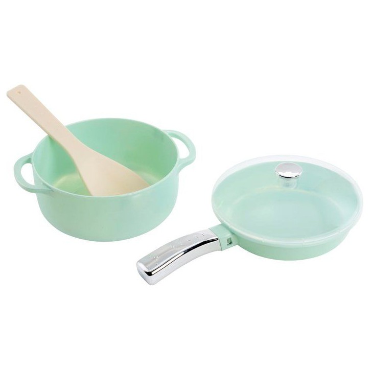 Little Tikes - Sweet Spaces - Service poeles et casseroles - Vert d'eau - Accessoires - Batterie de cuisine - 3 ans Little Tikes - Sweet Spaces - Service poeles et casseroles - Vert d'eau - Accessoires - Batterie de cuisine - 3 ans