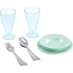 Little Tikes - Sweet Spaces - Service a vaisselle - Vert d'eau - Assie