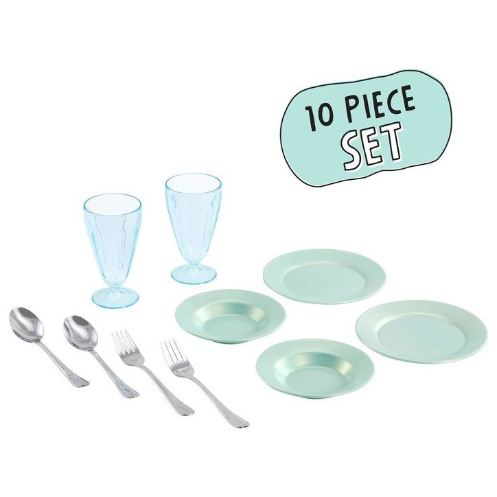 Little Tikes - Sweet Spaces - Service a vaisselle - Vert d'eau - Assiettes et tasses - Accessoires cuisine - 3 ans Little Tikes - Sweet Spaces - Service a vaisselle - Vert d'eau - Assiettes et tasses - Accessoires cuisine - 3 ans