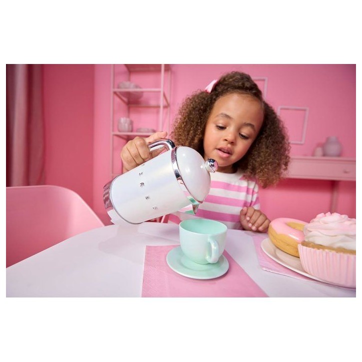 Little Tikes - Sweet Spaces - Service a thé - Vert d'eau - Bouilloire fonctionnelle - Tasses et accessoires thé - 3 ans