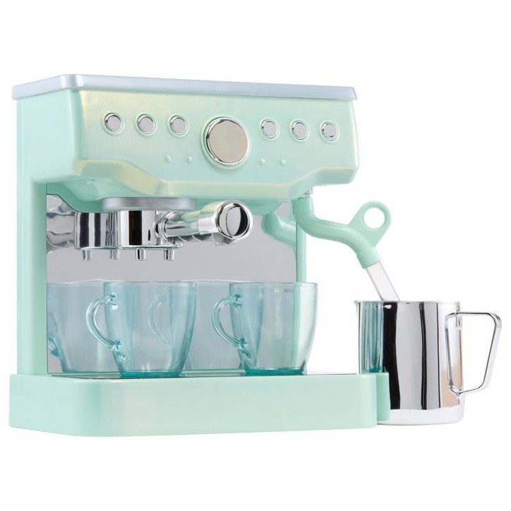 Little Tikes - Sweet Spaces - Machine a espresso - Vert d'eau - Tasses fonctionnelles - Accessoires café - 3 ans