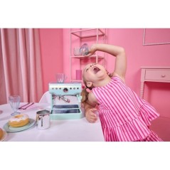 Little Tikes - Sweet Spaces - Machine a espresso - Vert d'eau - Tasses fonctionnelles - Accessoires café - 3 ans