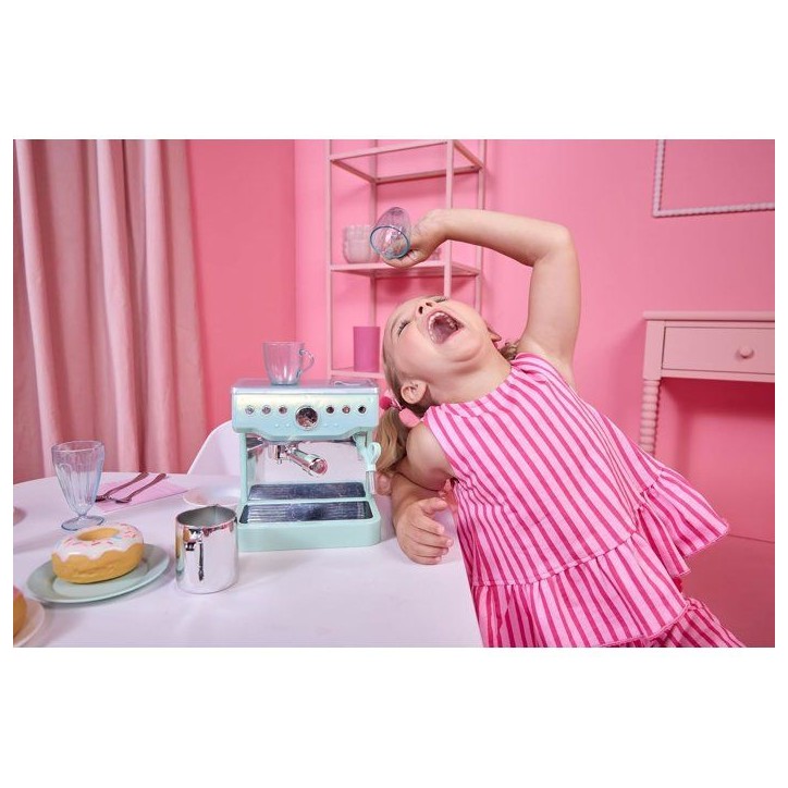 Little Tikes - Sweet Spaces - Machine a espresso - Vert d'eau - Tasses fonctionnelles - Accessoires café - 3 ans