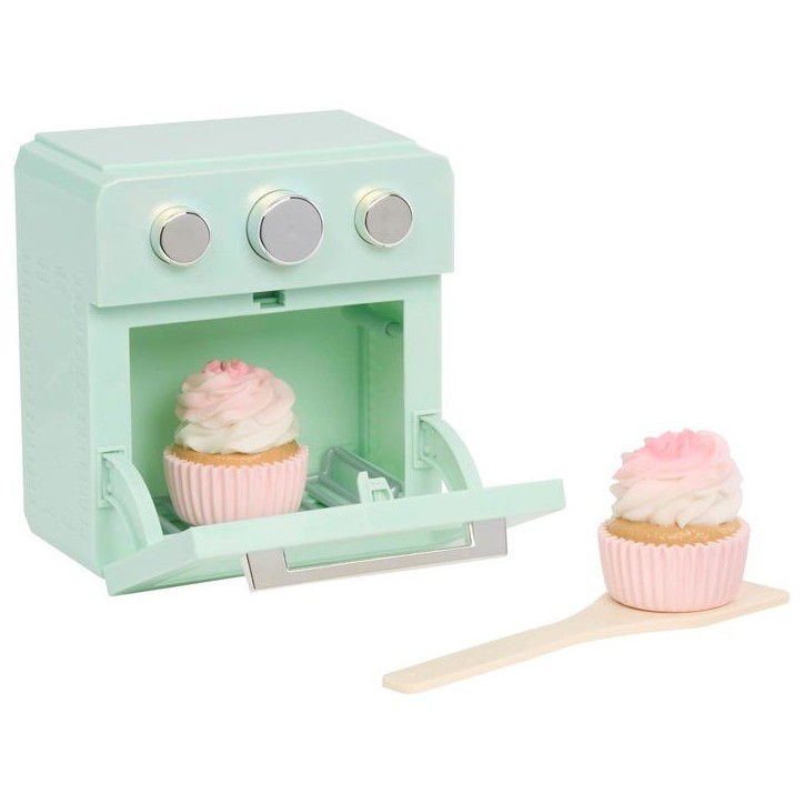 Little Tikes - Sweet Spaces - Four jouet - Vert d'eau - Cupcakes qui changent de couleur - Accessoires pâtisserie - 3 ans