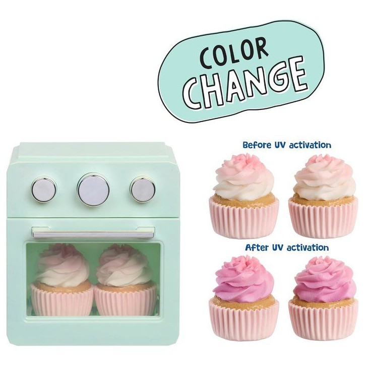 Little Tikes - Sweet Spaces - Four jouet - Vert d'eau - Cupcakes qui changent de couleur - Accessoires pâtisserie - 3 ans