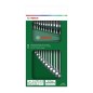 Bosch Set de 15 clés mixtes (clés plates robustes universelles métrique 6-21 mm design ergonomique)