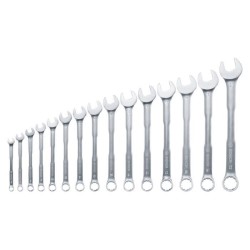 Bosch Set de 15 clés mixtes (clés plates robustes universelles métr
