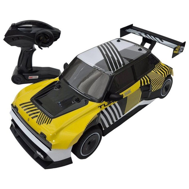 Voiture radiocommandée - MONDO MOTORS - Renault Turbo High Speed - 30 km/h - batterie rechargeable - échelle 1:10 Voiture radiocommandée - MONDO MOTORS - Renault Turbo High Speed - 30 km/h - batterie rechargeable - échelle 1:10