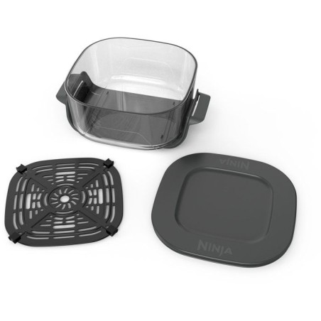 Récipient en verre 3,8 L avec couvercle et plaque pour NINJA CRISPi - CleanCrisp XSKLDPLCNTEUUK - Sans PFAS