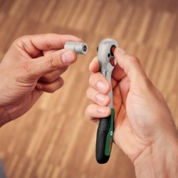 Bosch Set de 57 cliquets 1/4 + 1/2 (pour divers bricolages 55 accessoi