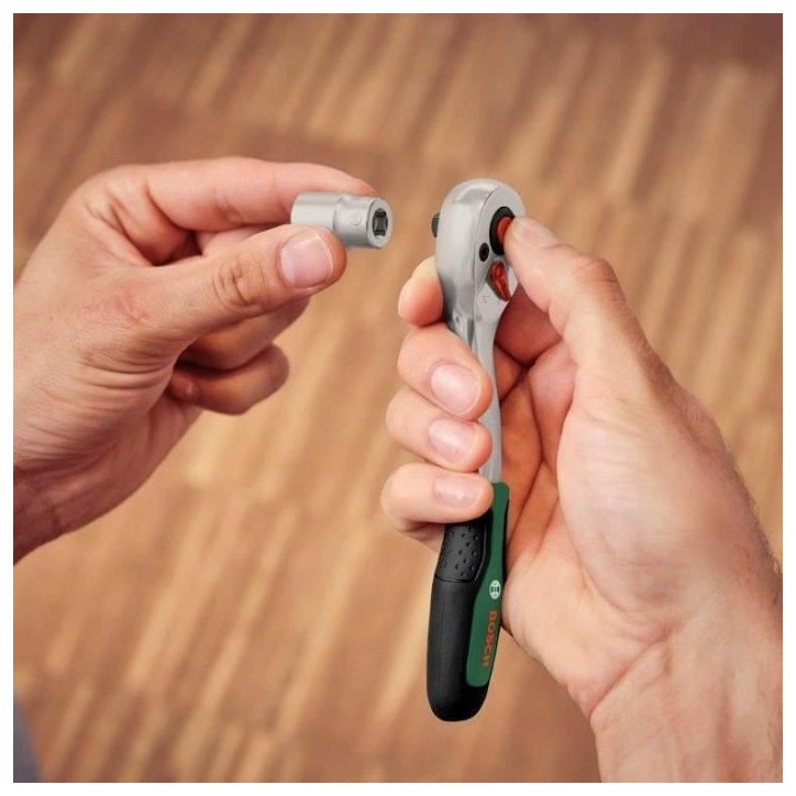 Bosch Set de 57 cliquets 1/4 + 1/2 (pour divers bricolages 55 accessoires couple élevé Softgrip coffret de transport) Bosch Set de 57 cliquets 1/4 + 1/2 (pour divers bricolages 55 accessoires couple élevé Softgrip coffret de transport)