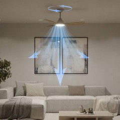 Ventilateur de plafond - Philips - Olas - Pales fixes - Diametre 106 c